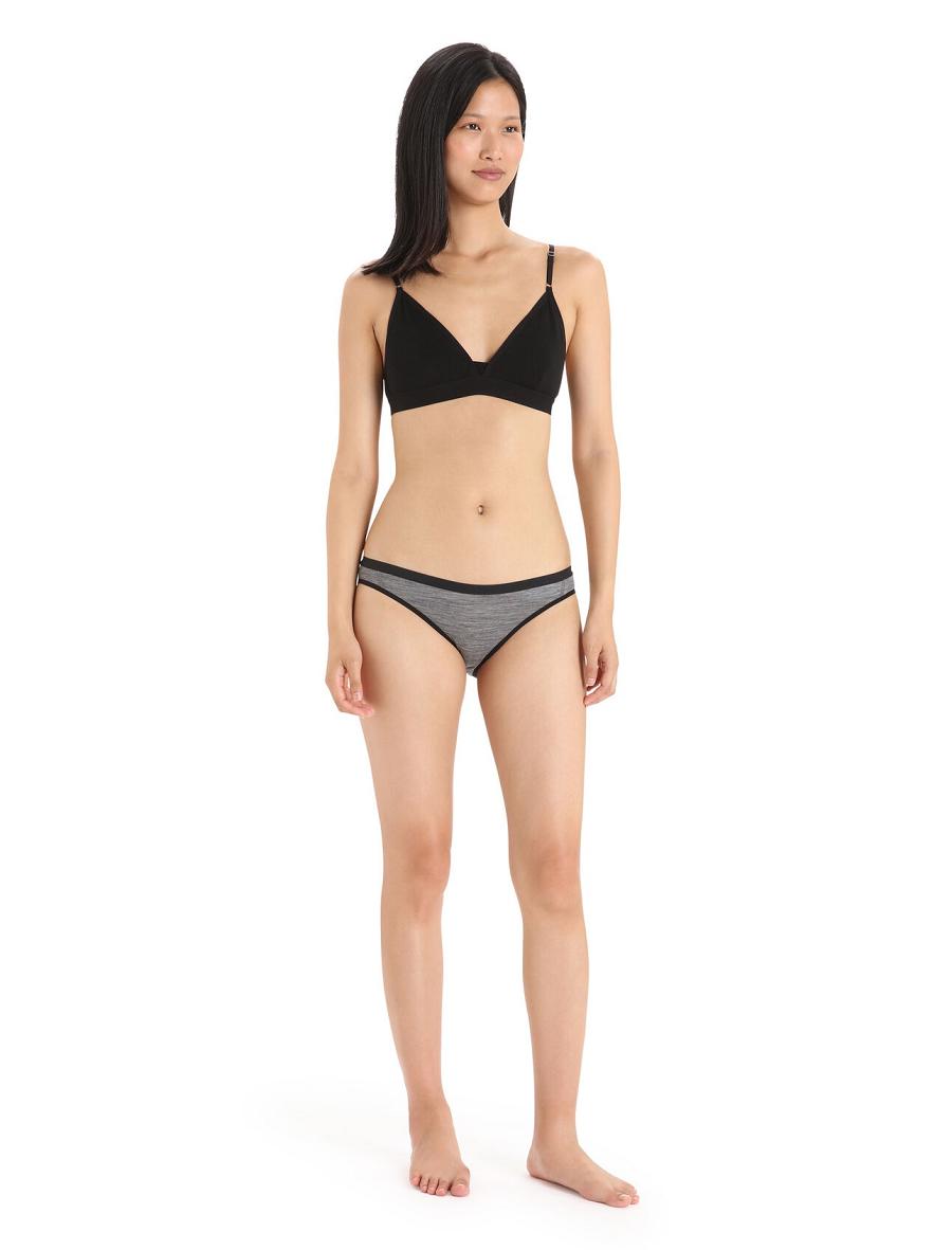 Sous Vêtement Icebreaker Merino Siren Bikini Briefs Femme Grise | FR 1722PJJQ